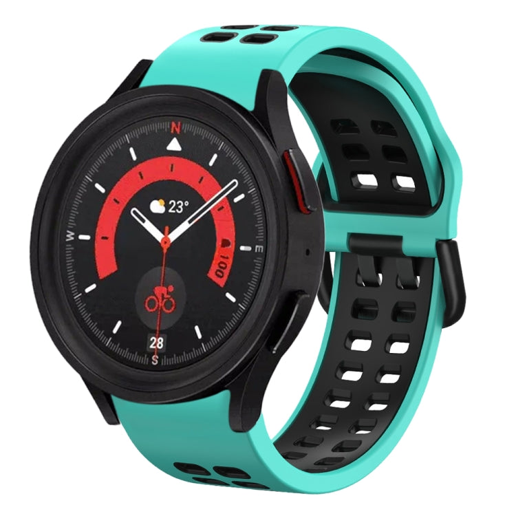 20mm 透氣雙色矽膠錶帶，適用於 Samsung Galaxy Watch 5 40mm，適用於 Samsung Galaxy Watch 5 44mm