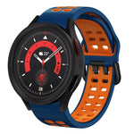 20mm 透氣雙色矽膠錶帶，適用於 Samsung Galaxy Watch 5 40mm，適用於 Samsung Galaxy Watch 5 44mm