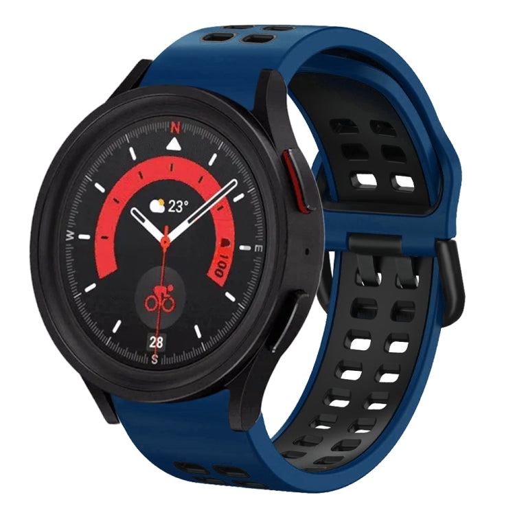 20mm 透氣雙色矽膠錶帶，適用於 Samsung Galaxy Watch 5 40mm，適用於 Samsung Galaxy Watch 5 44mm