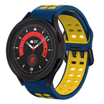 20mm 透氣雙色矽膠錶帶，適用於 Samsung Galaxy Watch 5 40mm，適用於 Samsung Galaxy Watch 5 44mm