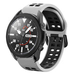 20mm 透氣雙色矽膠錶帶，適用於 Samsung Galaxy Watch 5 Pro 45mm，適用於 Samsung Galaxy Watch 4 40mm