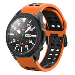 20mm 透氣雙色矽膠錶帶，適用於 Samsung Galaxy Watch 5 Pro 45mm，適用於 Samsung Galaxy Watch 4 40mm