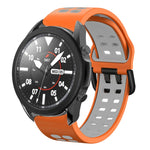 20mm 透氣雙色矽膠錶帶，適用於 Samsung Galaxy Watch 5 Pro 45mm，適用於 Samsung Galaxy Watch 4 40mm