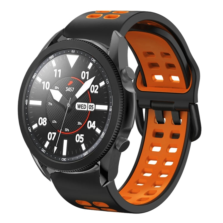 20mm 透氣雙色矽膠錶帶，適用於 Samsung Galaxy Watch 5 Pro 45mm，適用於 Samsung Galaxy Watch 4 40mm
