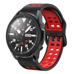 20mm 透氣雙色矽膠錶帶，適用於 Samsung Galaxy Watch 5 Pro 45mm，適用於 Samsung Galaxy Watch 4 40mm