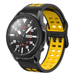 20mm 透氣雙色矽膠錶帶，適用於 Samsung Galaxy Watch 5 Pro 45mm，適用於 Samsung Galaxy Watch 4 40mm