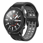 20mm 透氣雙色矽膠錶帶，適用於 Samsung Galaxy Watch 5 Pro 45mm，適用於 Samsung Galaxy Watch 4 40mm