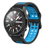 20mm 透氣雙色矽膠錶帶，適用於 Samsung Galaxy Watch 5 Pro 45mm，適用於 Samsung Galaxy Watch 4 40mm