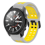 20mm 透氣雙色矽膠錶帶，適用於 Samsung Galaxy Watch 5 Pro 45mm，適用於 Samsung Galaxy Watch 4 40mm