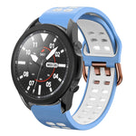 20mm 透氣雙色矽膠錶帶，適用於 Samsung Galaxy Watch 5 Pro 45mm，適用於 Samsung Galaxy Watch 4 40mm