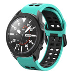 20mm 透氣雙色矽膠錶帶，適用於 Samsung Galaxy Watch 5 Pro 45mm，適用於 Samsung Galaxy Watch 4 40mm