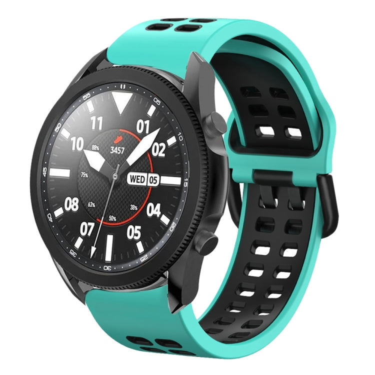 20mm 透氣雙色矽膠錶帶，適用於 Samsung Galaxy Watch 5 Pro 45mm，適用於 Samsung Galaxy Watch 4 40mm