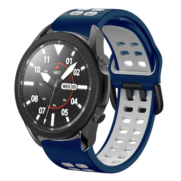20mm 透氣雙色矽膠錶帶，適用於 Samsung Galaxy Watch 5 Pro 45mm，適用於 Samsung Galaxy Watch 4 40mm