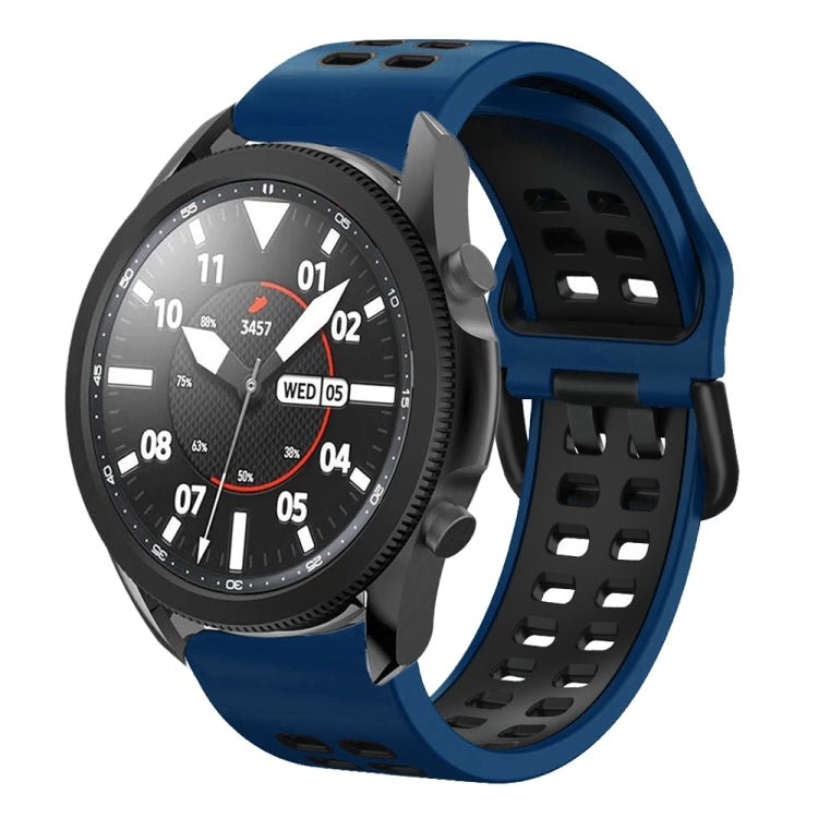 20mm 透氣雙色矽膠錶帶，適用於 Samsung Galaxy Watch 5 Pro 45mm，適用於 Samsung Galaxy Watch 4 40mm