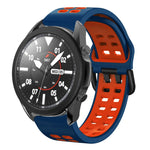 20mm 透氣雙色矽膠錶帶，適用於 Samsung Galaxy Watch 5 Pro 45mm，適用於 Samsung Galaxy Watch 4 40mm