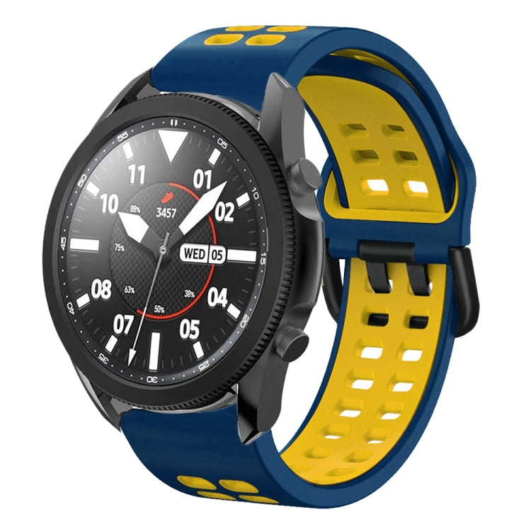 20mm 透氣雙色矽膠錶帶，適用於 Samsung Galaxy Watch 5 Pro 45mm，適用於 Samsung Galaxy Watch 4 40mm