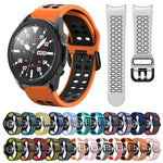 20mm 透氣雙色矽膠錶帶，適用於 Samsung Galaxy Watch 5 Pro 45mm，適用於 Samsung Galaxy Watch 4 40mm