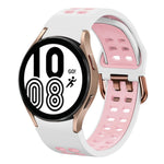 20mm 透氣雙色矽膠錶帶，適用於 Samsung Galaxy Watch 5 Pro 45mm，適用於 Samsung Galaxy Watch 4 40mm