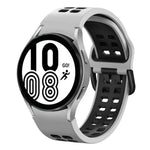 20mm 透氣雙色矽膠錶帶，適用於 Samsung Galaxy Watch 5 Pro 45mm，適用於 Samsung Galaxy Watch 4 40mm