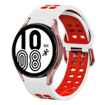20mm 透氣雙色矽膠錶帶，適用於 Samsung Galaxy Watch 5 Pro 45mm，適用於 Samsung Galaxy Watch 4 40mm
