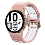 20mm 透氣雙色矽膠錶帶，適用於 Samsung Galaxy Watch 5 Pro 45mm，適用於 Samsung Galaxy Watch 4 40mm