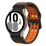 20mm 透氣雙色矽膠錶帶，適用於 Samsung Galaxy Watch 5 Pro 45mm，適用於 Samsung Galaxy Watch 4 40mm