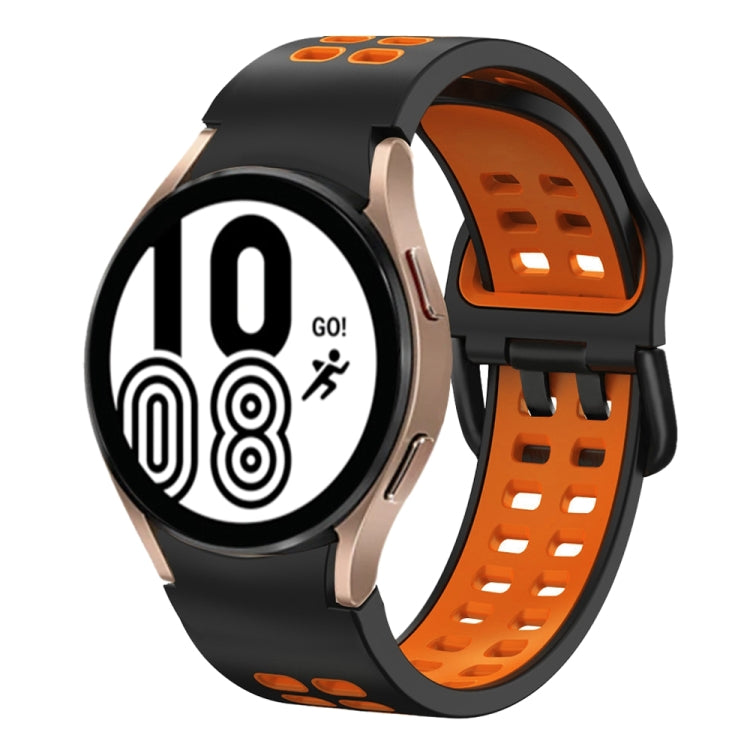 20mm 透氣雙色矽膠錶帶，適用於 Samsung Galaxy Watch 5 Pro 45mm，適用於 Samsung Galaxy Watch 4 40mm