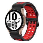 20mm 透氣雙色矽膠錶帶，適用於 Samsung Galaxy Watch 5 Pro 45mm，適用於 Samsung Galaxy Watch 4 40mm