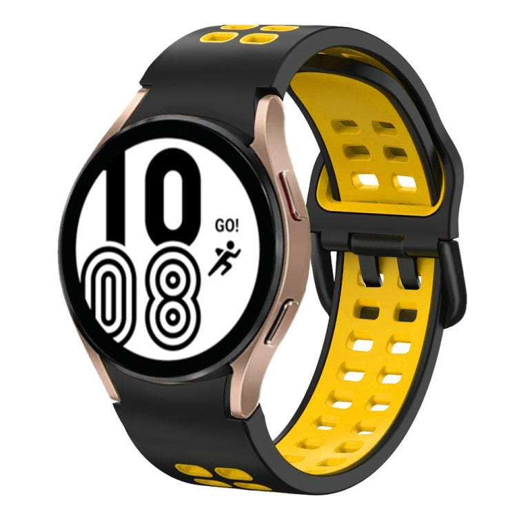 20mm 透氣雙色矽膠錶帶，適用於 Samsung Galaxy Watch 5 Pro 45mm，適用於 Samsung Galaxy Watch 4 40mm