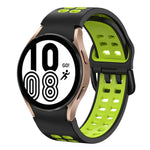 20mm 透氣雙色矽膠錶帶，適用於 Samsung Galaxy Watch 5 Pro 45mm，適用於 Samsung Galaxy Watch 4 40mm