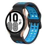 20mm 透氣雙色矽膠錶帶，適用於 Samsung Galaxy Watch 5 Pro 45mm，適用於 Samsung Galaxy Watch 4 40mm