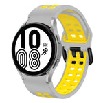20mm 透氣雙色矽膠錶帶，適用於 Samsung Galaxy Watch 5 Pro 45mm，適用於 Samsung Galaxy Watch 4 40mm
