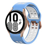 20mm 透氣雙色矽膠錶帶，適用於 Samsung Galaxy Watch 5 Pro 45mm，適用於 Samsung Galaxy Watch 4 40mm