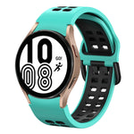 20mm 透氣雙色矽膠錶帶，適用於 Samsung Galaxy Watch 5 Pro 45mm，適用於 Samsung Galaxy Watch 4 40mm