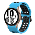 20mm 透氣雙色矽膠錶帶，適用於 Samsung Galaxy Watch 5 Pro 45mm，適用於 Samsung Galaxy Watch 4 40mm