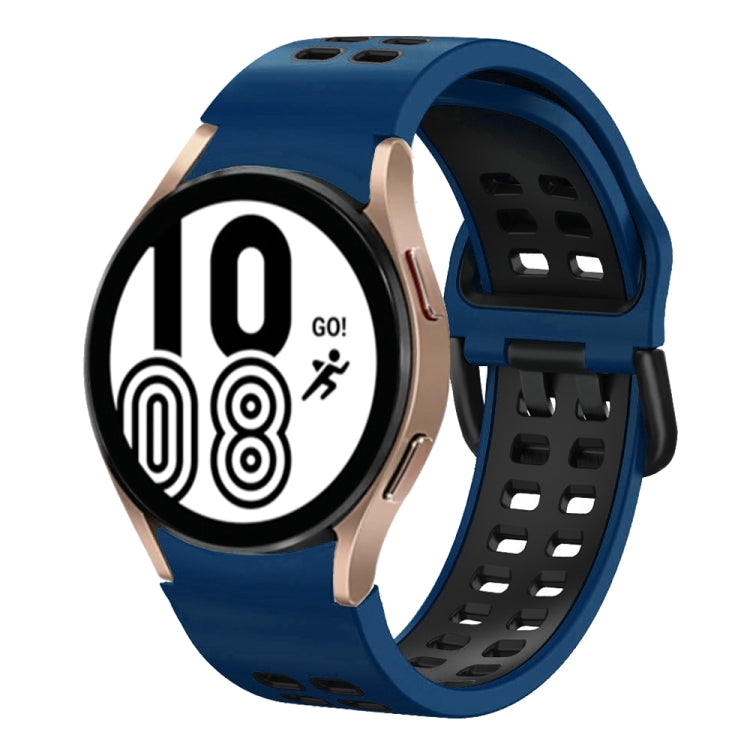20mm 透氣雙色矽膠錶帶，適用於 Samsung Galaxy Watch 5 Pro 45mm，適用於 Samsung Galaxy Watch 4 40mm