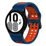 20mm 透氣雙色矽膠錶帶，適用於 Samsung Galaxy Watch 5 Pro 45mm，適用於 Samsung Galaxy Watch 4 40mm
