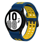 20mm 透氣雙色矽膠錶帶，適用於 Samsung Galaxy Watch 5 Pro 45mm，適用於 Samsung Galaxy Watch 4 40mm