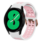20mm 透氣雙色矽膠錶帶，適用於 Samsung Galaxy Watch 4 44mm，Samsung Galaxy Watch 4 Classic 46mm