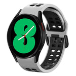 20mm 透氣雙色矽膠錶帶，適用於 Samsung Galaxy Watch 4 44mm，Samsung Galaxy Watch 4 Classic 46mm