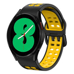 20mm 透氣雙色矽膠錶帶，適用於 Samsung Galaxy Watch 4 44mm，Samsung Galaxy Watch 4 Classic 46mm