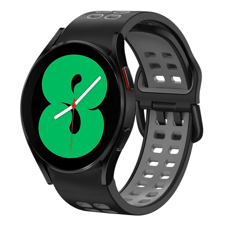 20mm 透氣雙色矽膠錶帶，適用於 Samsung Galaxy Watch 4 44mm，Samsung Galaxy Watch 4 Classic 46mm