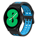 20mm 透氣雙色矽膠錶帶，適用於 Samsung Galaxy Watch 4 44mm，Samsung Galaxy Watch 4 Classic 46mm