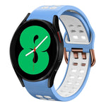 20mm 透氣雙色矽膠錶帶，適用於 Samsung Galaxy Watch 4 44mm，Samsung Galaxy Watch 4 Classic 46mm