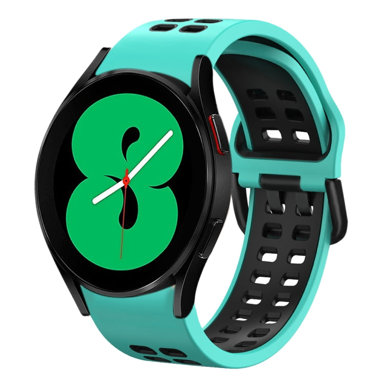20mm 透氣雙色矽膠錶帶，適用於 Samsung Galaxy Watch 4 44mm，Samsung Galaxy Watch 4 Classic 46mm