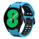 20mm 透氣雙色矽膠錶帶，適用於 Samsung Galaxy Watch 4 44mm，Samsung Galaxy Watch 4 Classic 46mm