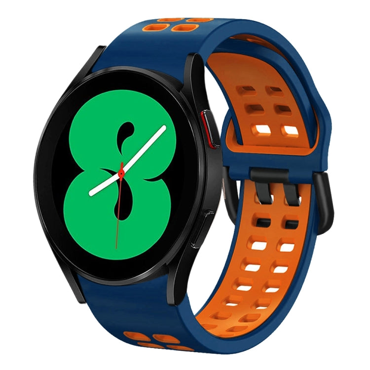 20mm 透氣雙色矽膠錶帶，適用於 Samsung Galaxy Watch 4 44mm，Samsung Galaxy Watch 4 Classic 46mm