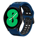 20mm 透氣雙色矽膠錶帶，適用於 Samsung Galaxy Watch 4 44mm，Samsung Galaxy Watch 4 Classic 46mm