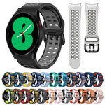 20mm 透氣雙色矽膠錶帶，適用於 Samsung Galaxy Watch 4 44mm，Samsung Galaxy Watch 4 Classic 46mm
