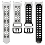 20mm 透氣雙色矽膠錶帶，適用於 Samsung Galaxy Watch 4 44mm，Samsung Galaxy Watch 4 Classic 46mm